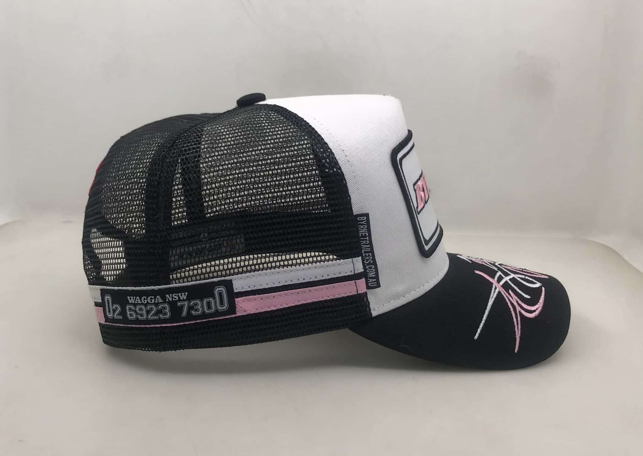 Byrne Trailers Hat (Pink On Black) | Byrne Trailers